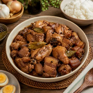 Authentic Chicken & Pork Adobo (Adobong Manok at Baboy)