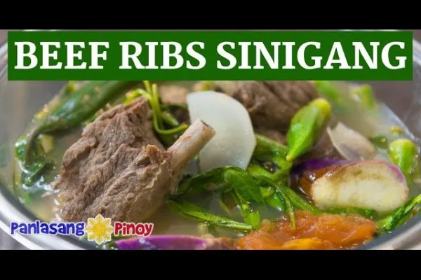 Beef Ribs Sinigang (A Hearty Filipino Sour Soup) by Panlasang Pinoy