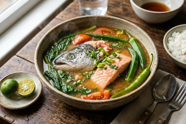 Sinigang na Salmon sa Miso